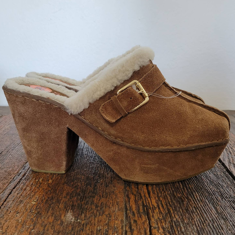 Kors Michael Kors Winston Shearling and Leather Mules - Picture 1 of 8